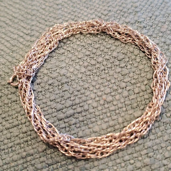 Vintage 925 Silver Necklace, Sweet SUPER Unique Chain, 24 inches - Picture 1 of 10